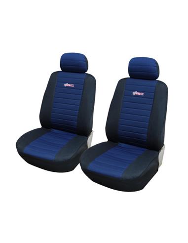 SEAT COVERS WRC FRONT BLUE