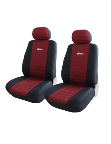 SEAT COVERS WRC FRONT RED