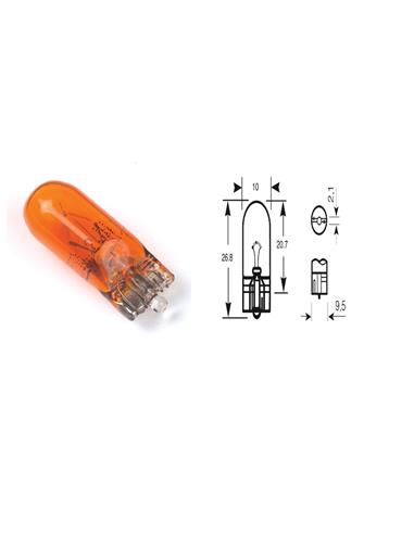 LAMP. COVER 12V5W ORANGE