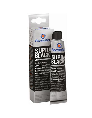 SILIC.FLANGE ADHESIVE SUPRA BLACK